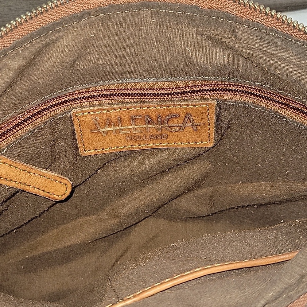 Vilenca Holland for Anthropologie Brown Woven Leather Crossbody Shoulder Bag - Picture 12 of 13